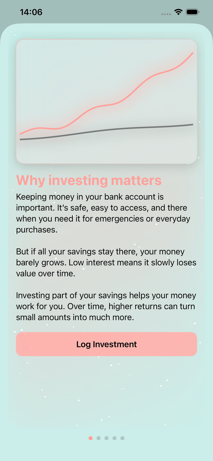 Misma lesson explaining why investing matters